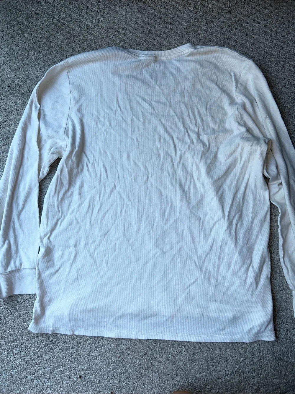 Burt's Bees Baby White Long-Sleeve Tee
